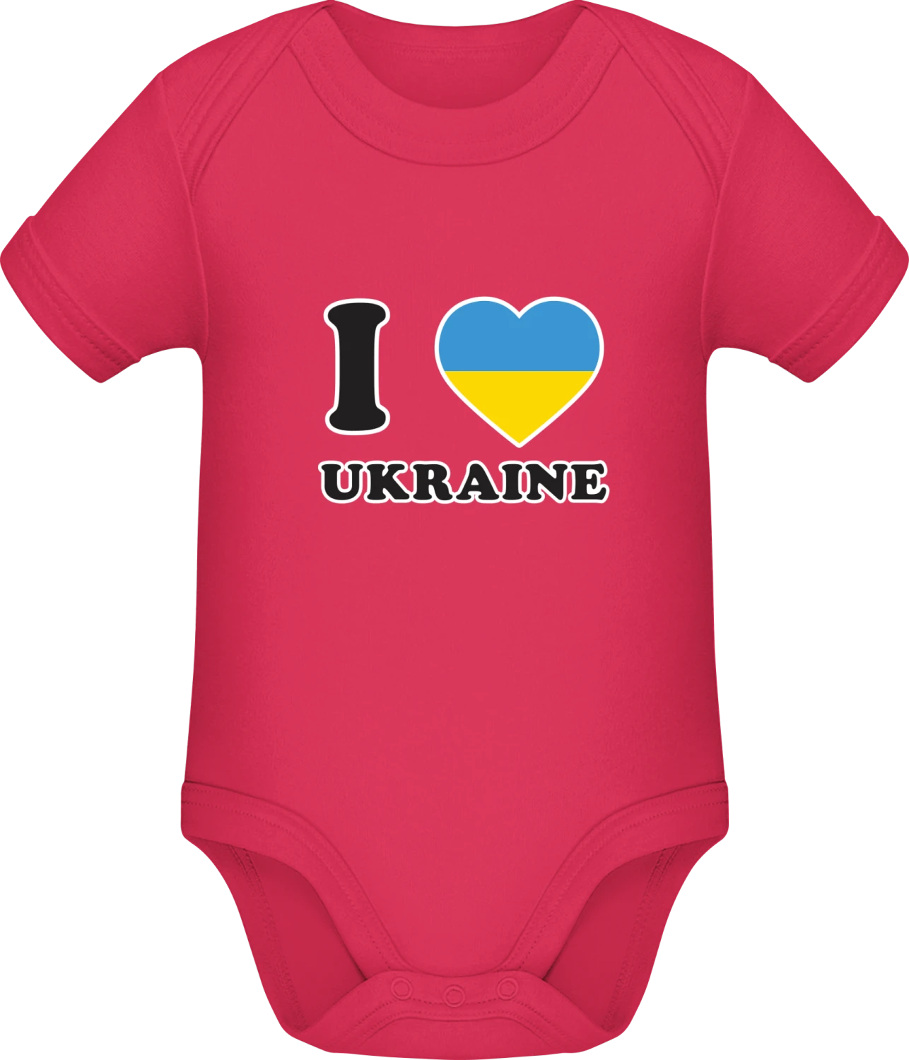 I Love Ukraine - Sorbet Sonar SSL organic babybodsuit - Front