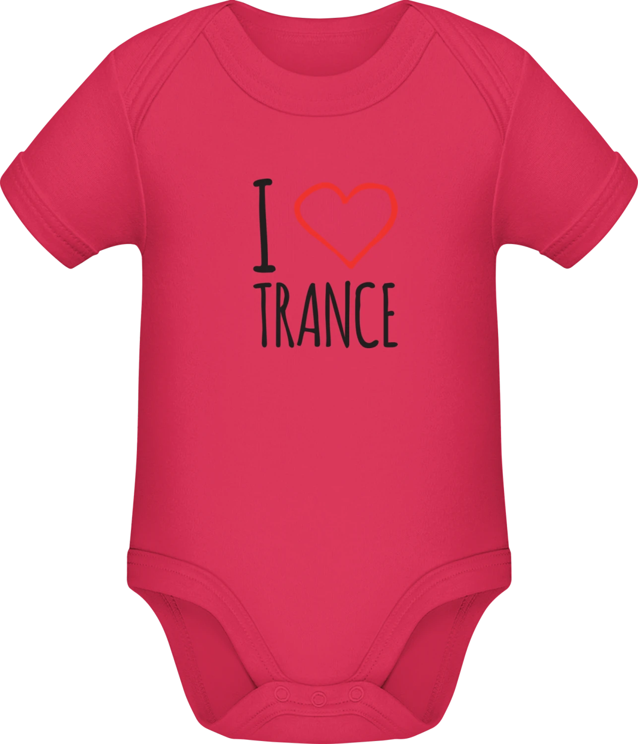 I Love Trance - Sorbet Sonar SSL organic babybodsuit - Front