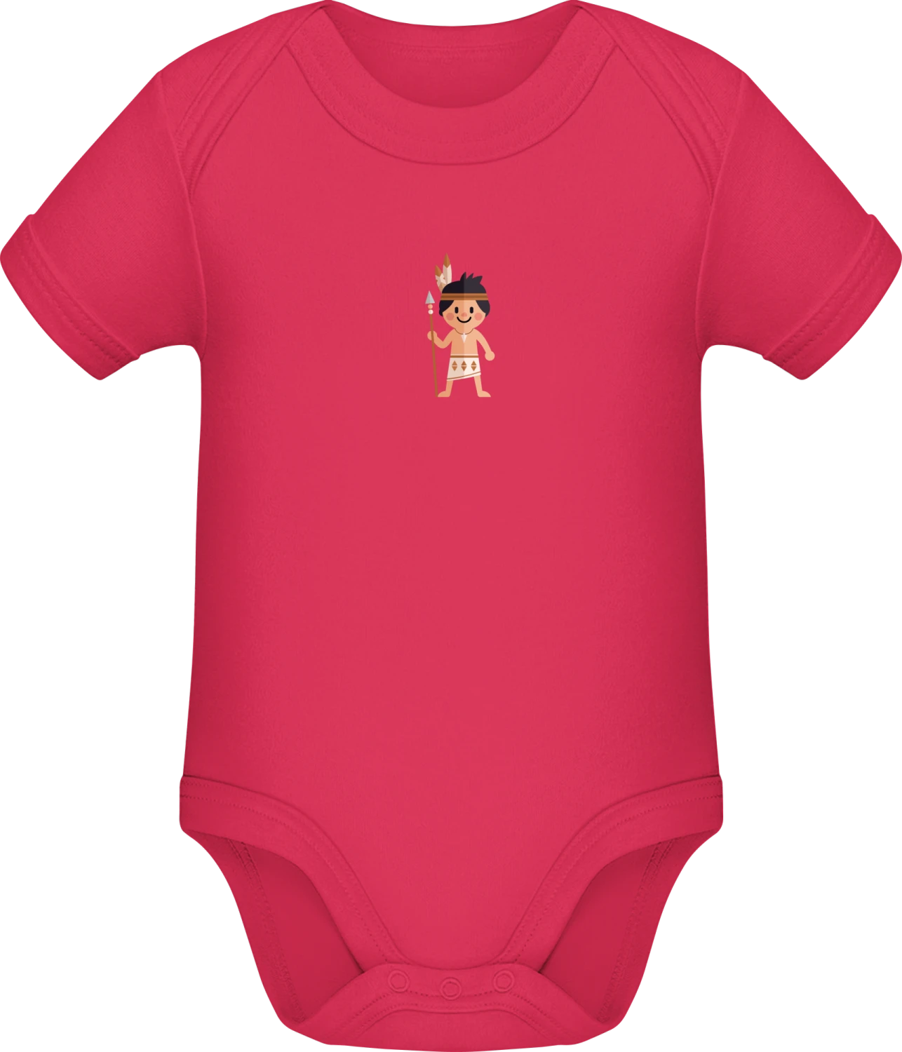 Litlle Indian Boy - Sorbet Sonar SSL organic babybodsuit - Front