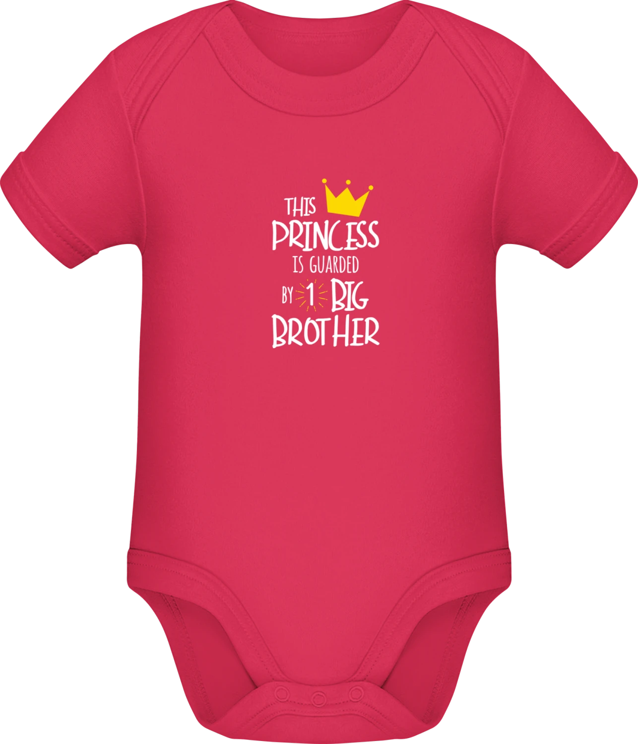 This Princess Is Guarded bei 1 Brother - Sorbet Sonar SSL organic babybodsuit - Front