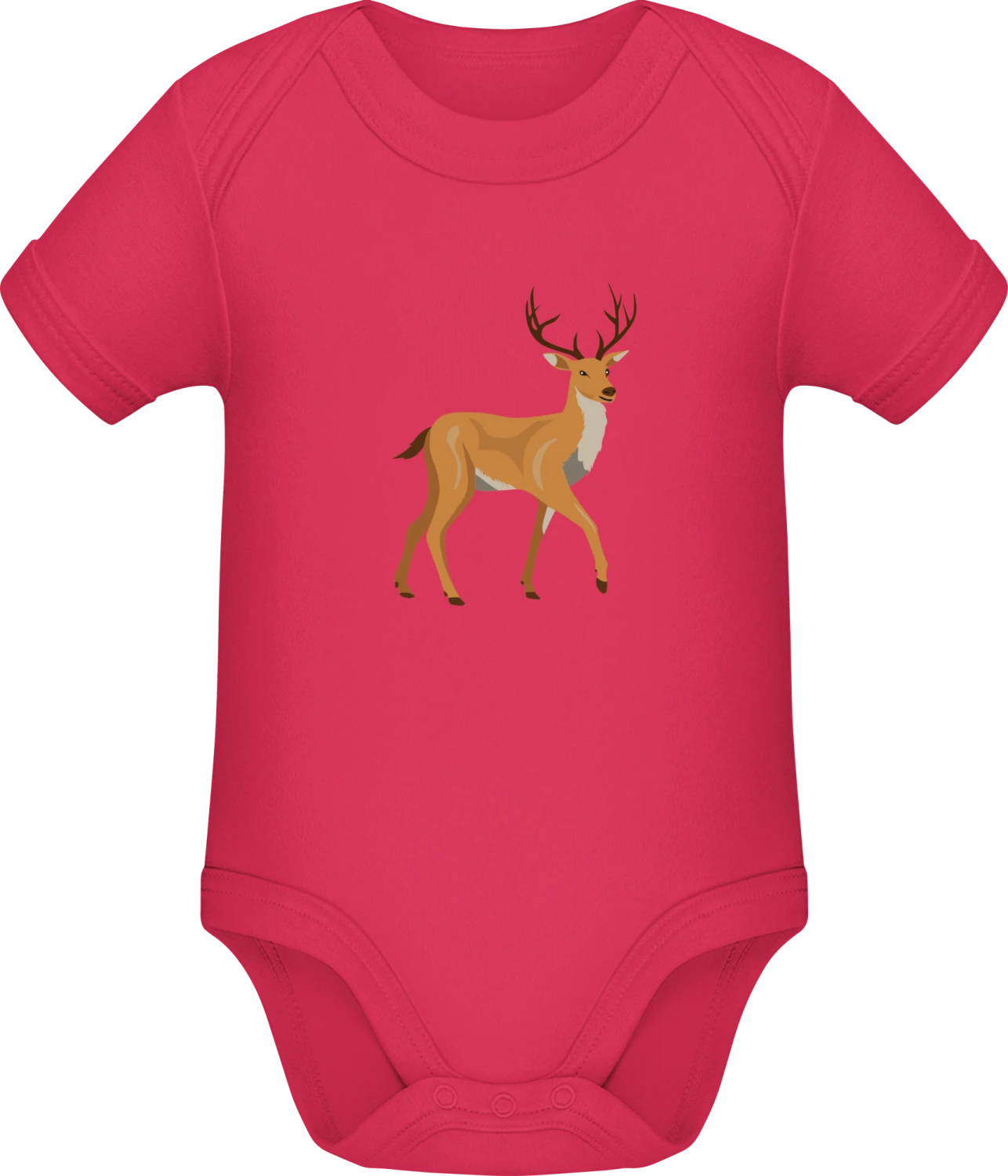 Curious Deer - Sorbet Sonar SSL organic babybodsuit - Front