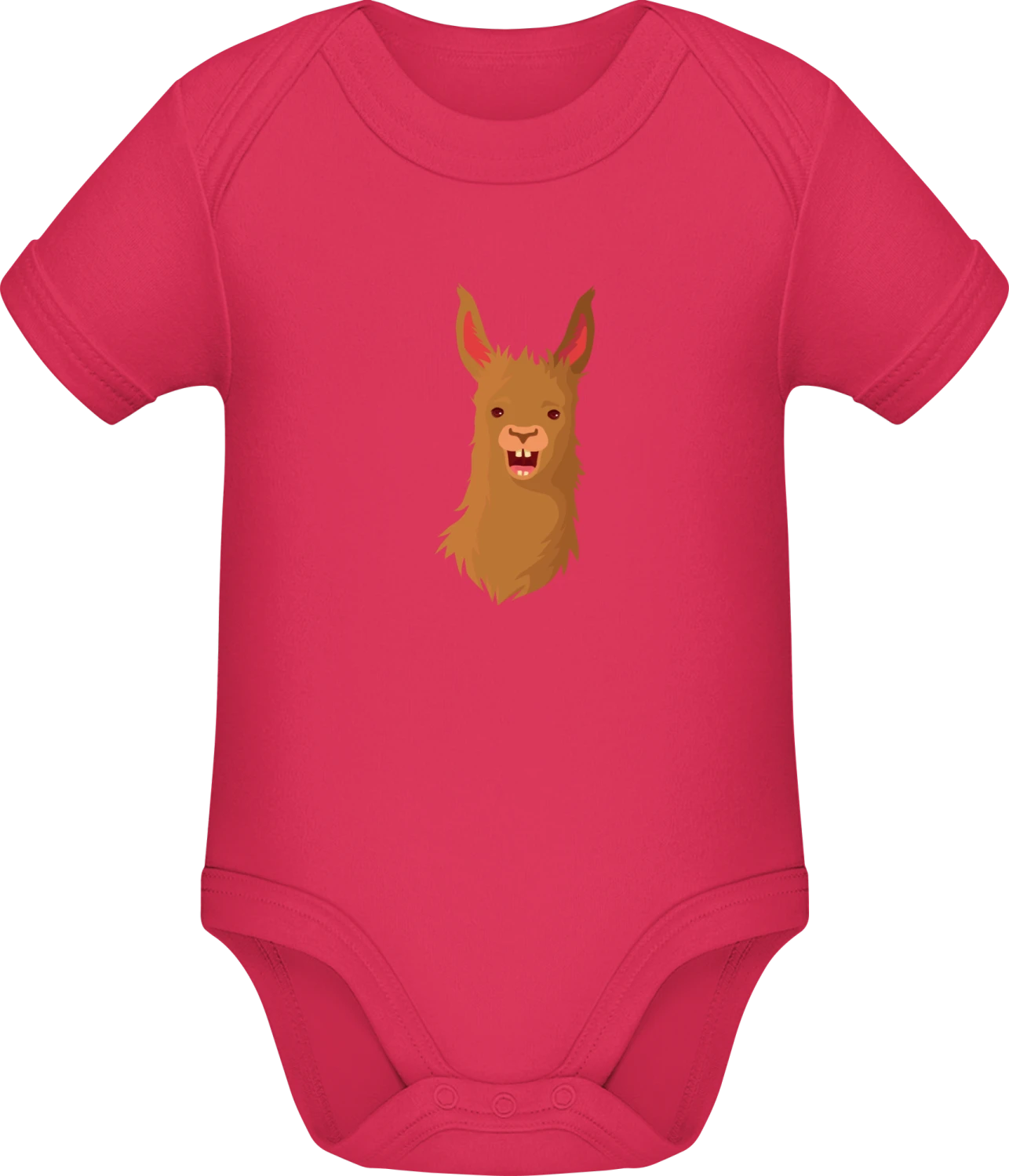 Happy Llama - Sorbet Sonar SSL organic babybodsuit - Front