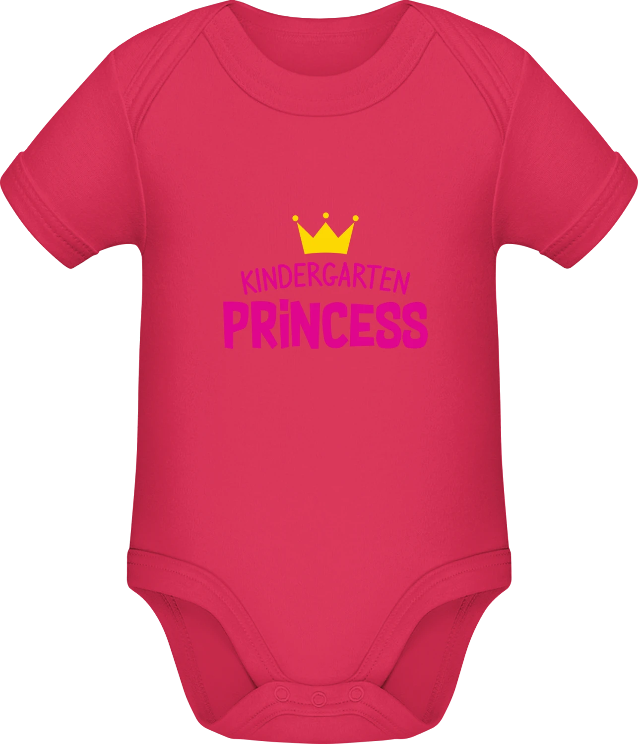 Kindergarten Princess - Sorbet Sonar SSL organic babybodsuit - Front