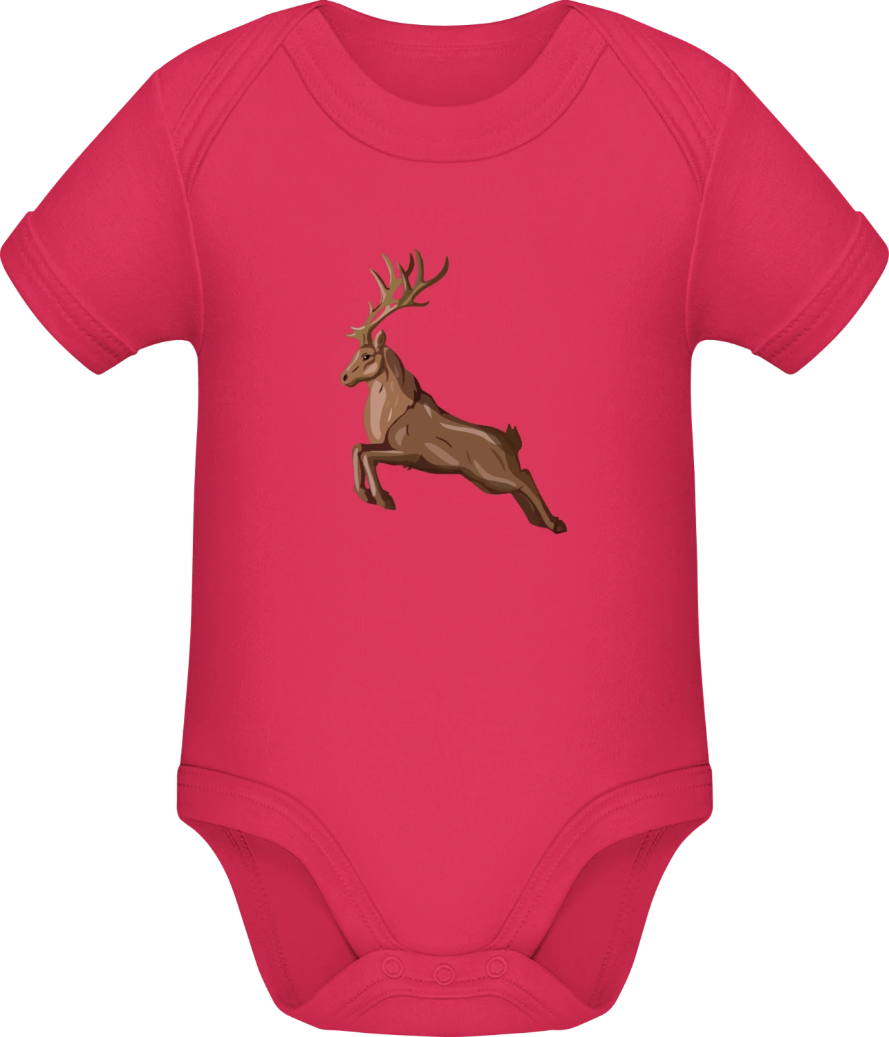 Jumping Deer - Sorbet Sonar SSL organic babybodsuit - Front