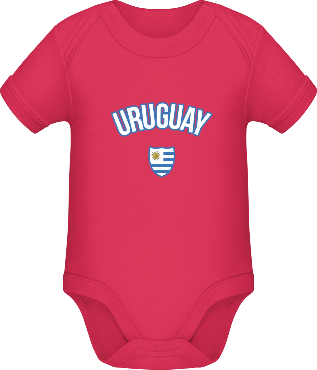 URUGUAY Fan - Sorbet Sonar SSL organic babybodsuit - Front