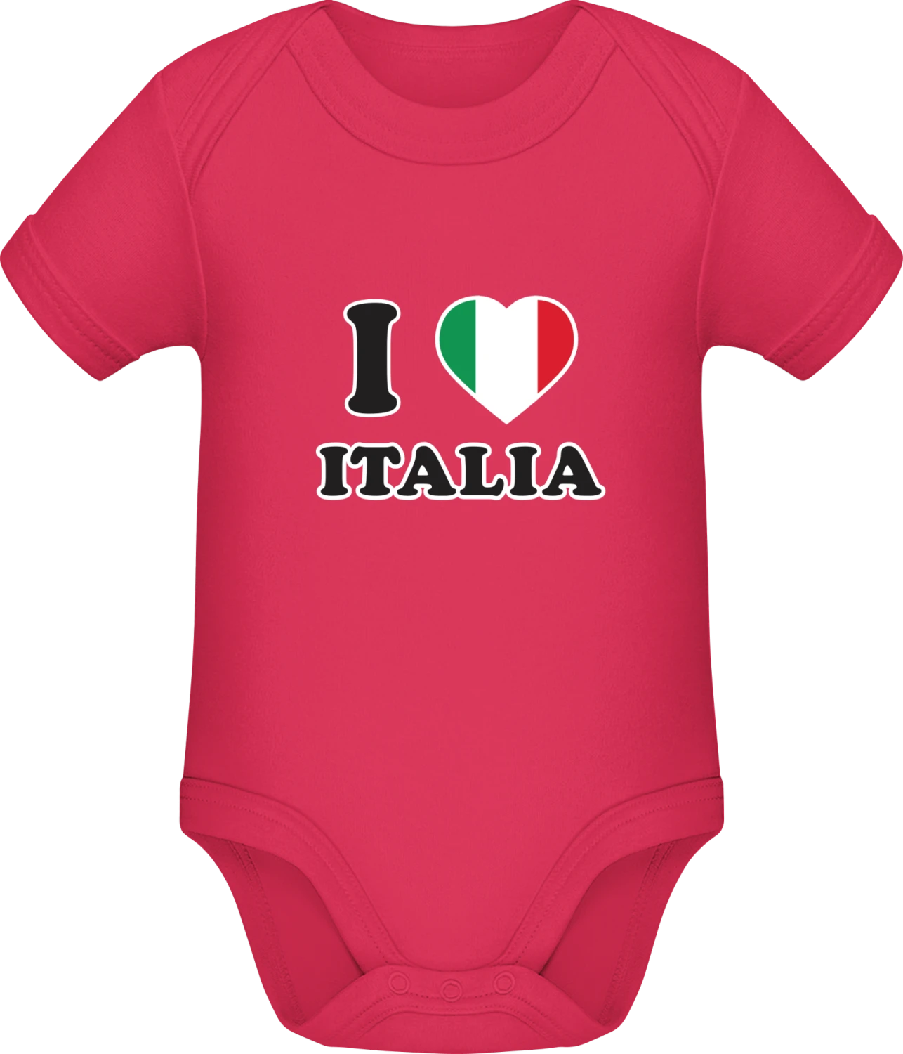 I Love Italia - Sorbet Sonar SSL organic babybodsuit - Front