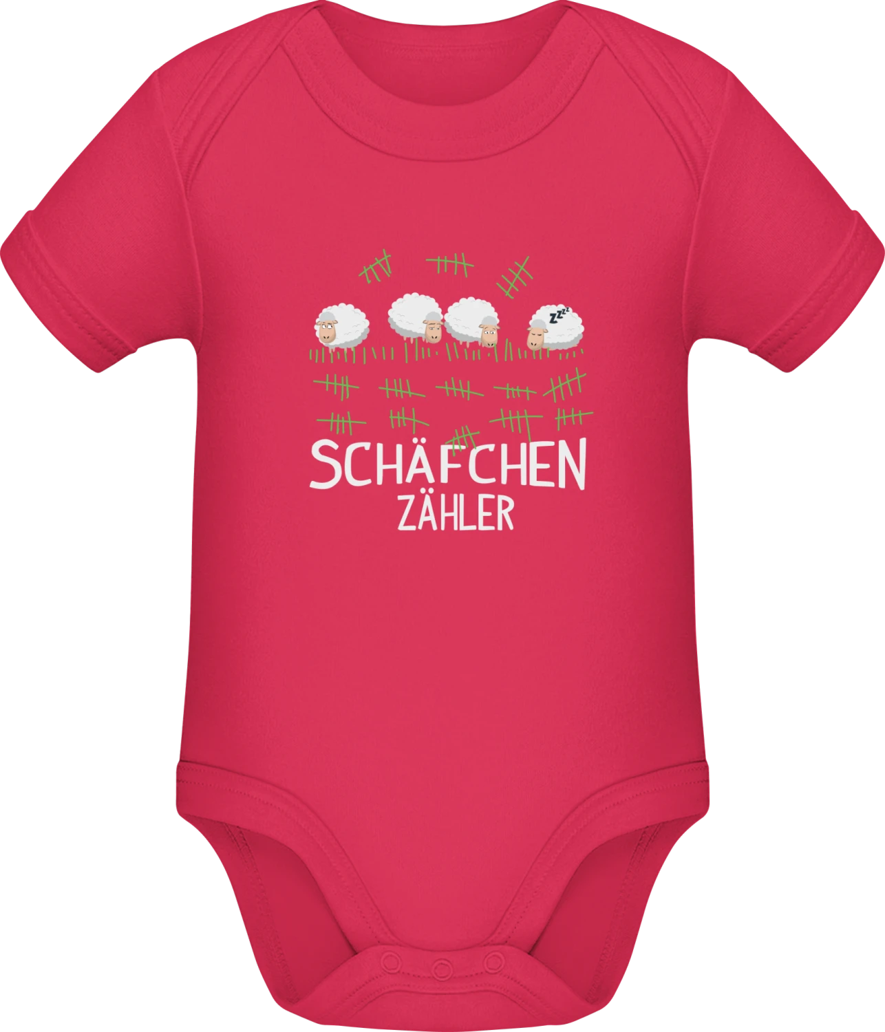 Schäfchen Zähler - Sorbet Sonar SSL organic babybodsuit - Front