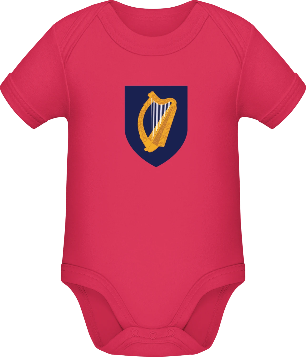 Ireland Coat of Arms - Sorbet Sonar SSL organic babybodsuit - Front