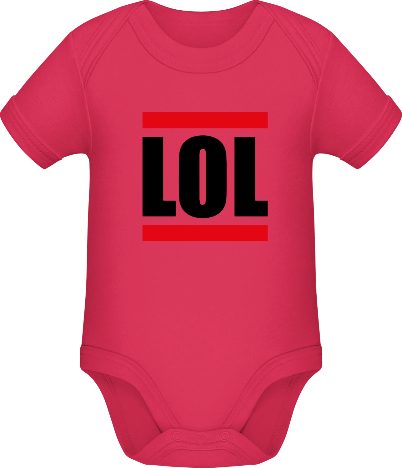 LOL Laughing Out Loud - Sorbet Sonar SSL organic babybodsuit - Front