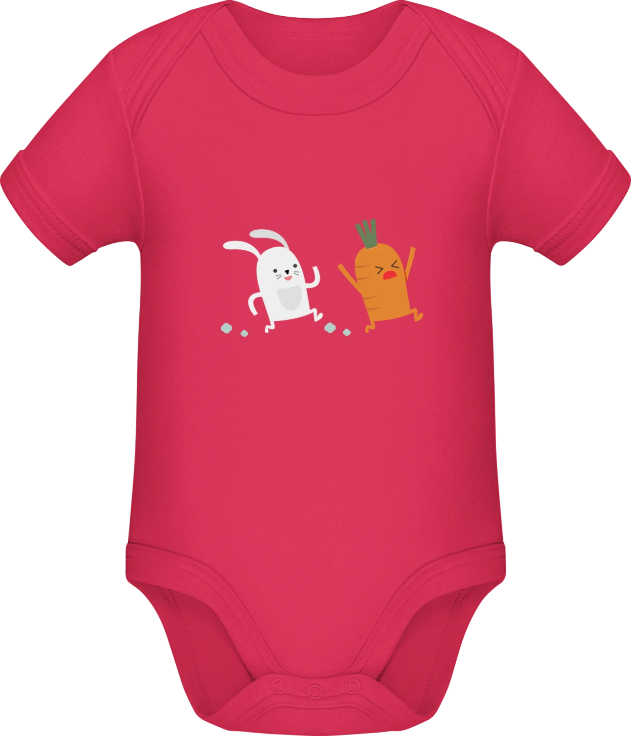 Rabbit Fast Food - Sorbet Sonar SSL organic babybodsuit - Front