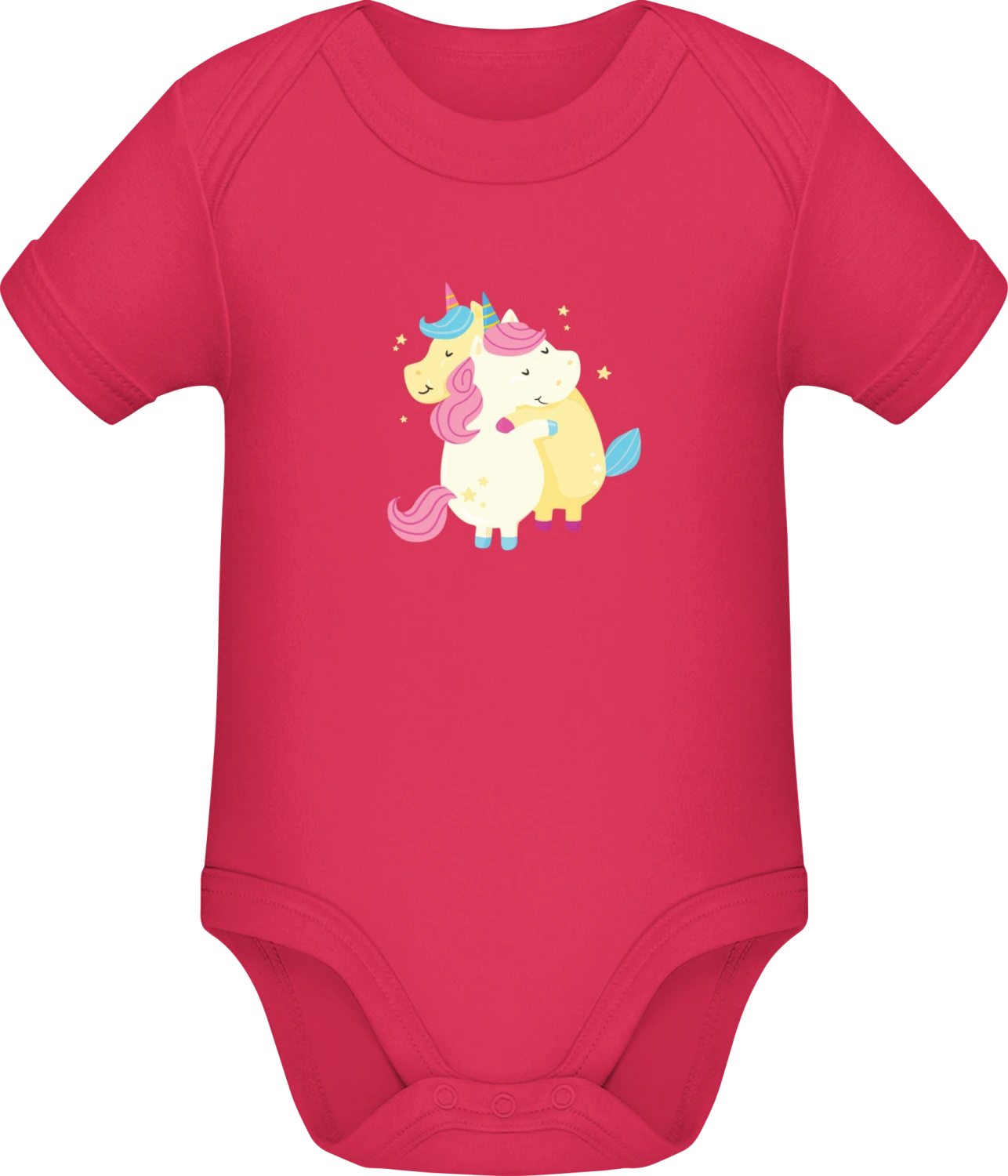 Unicorn Hug - Sorbet Sonar SSL organic babybodsuit - Front