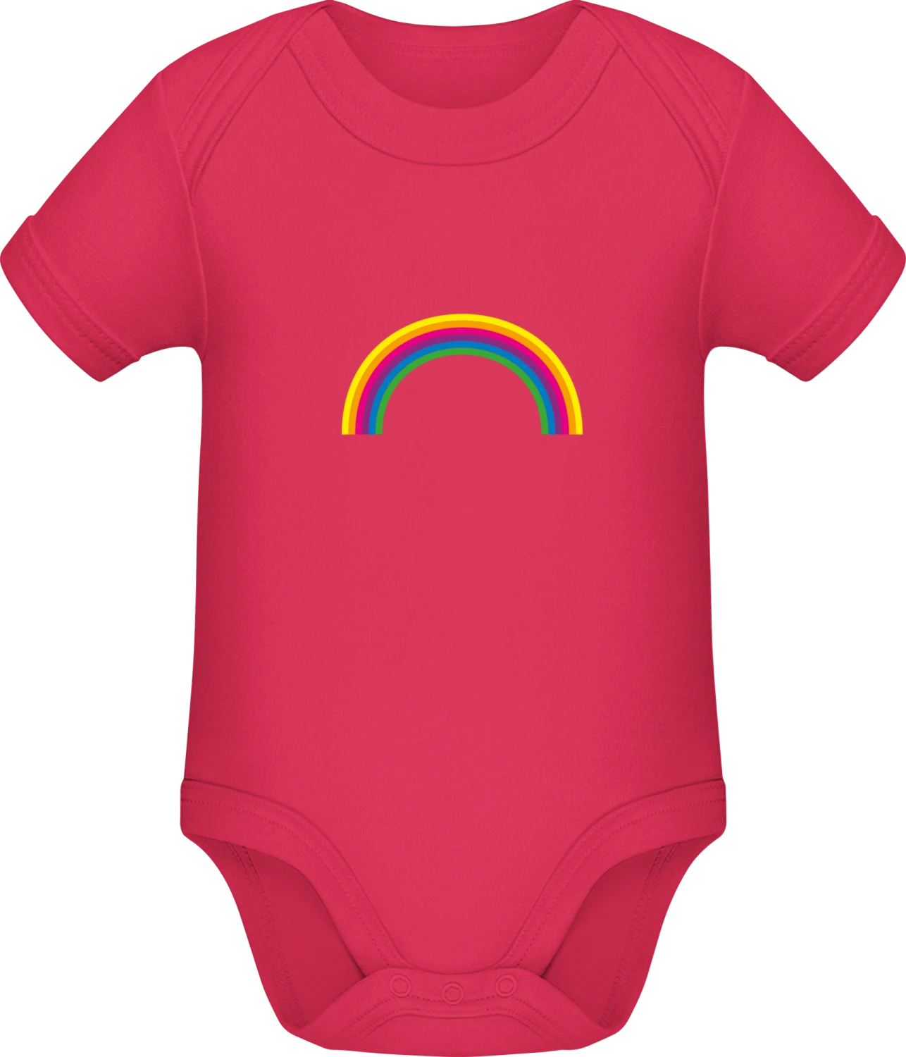 Rainbow Simple - Sorbet Sonar SSL organic babybodsuit - Front