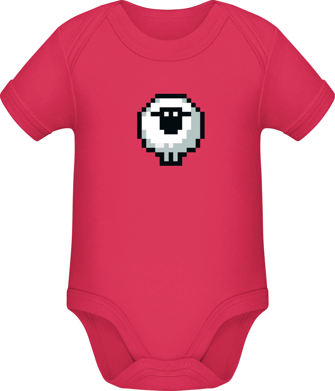 Pixel Sheep - Sorbet Sonar SSL organic babybodsuit - Front