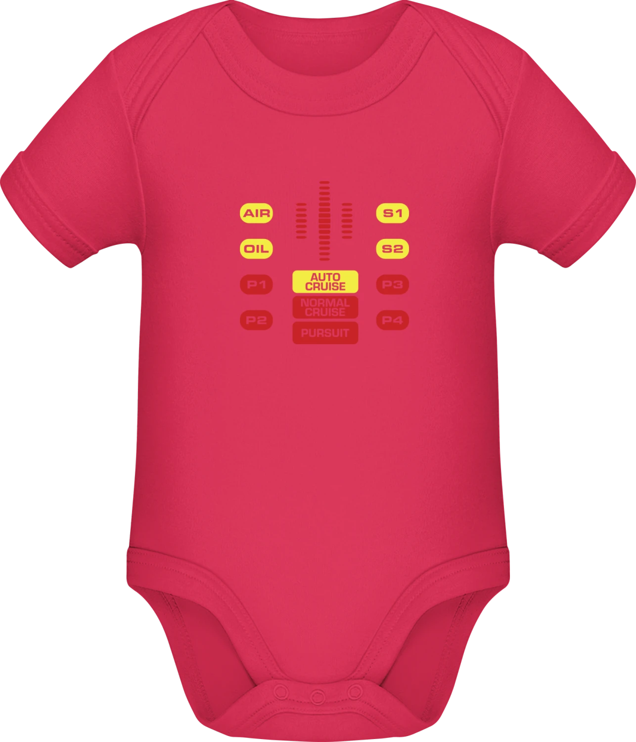 KITT Knight Rider - Sorbet Sonar SSL organic babybodsuit - Front