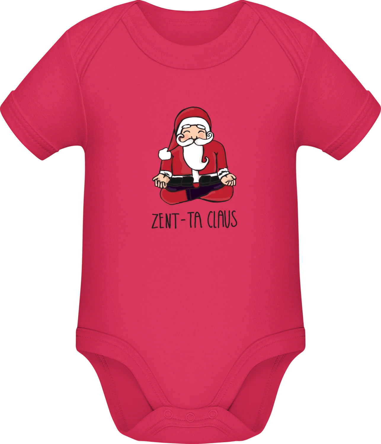 Santa Claus Zent-Ta-Claus - Sorbet Sonar SSL organic babybodsuit - Front