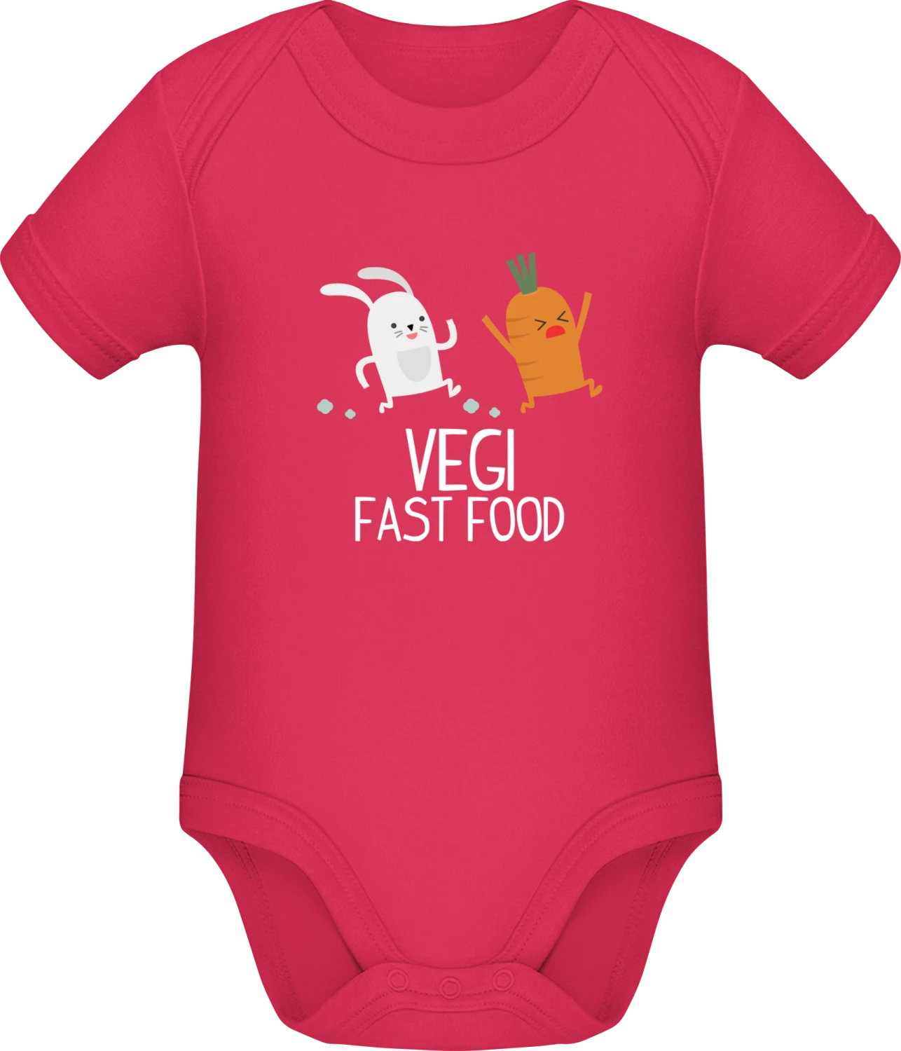 Vegi Fast Food - Sorbet Sonar SSL organic babybodsuit - Front