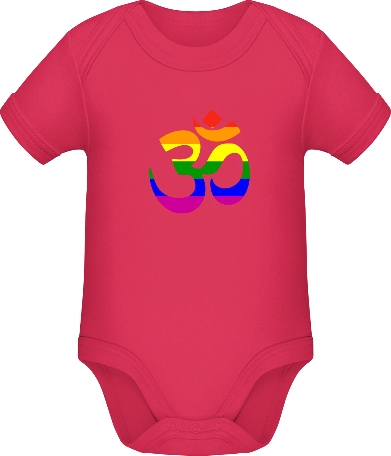 Rainbow Ohm - Sorbet Sonar SSL organic babybodsuit - Front