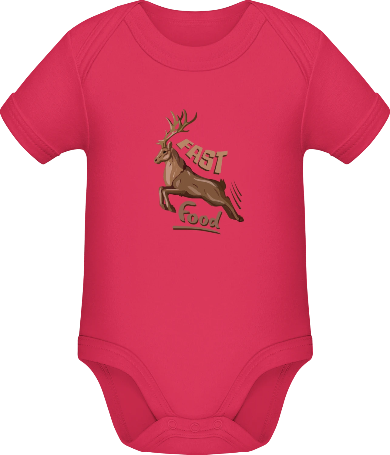 Deer Fast Food - Sorbet Sonar SSL organic babybodsuit - Front