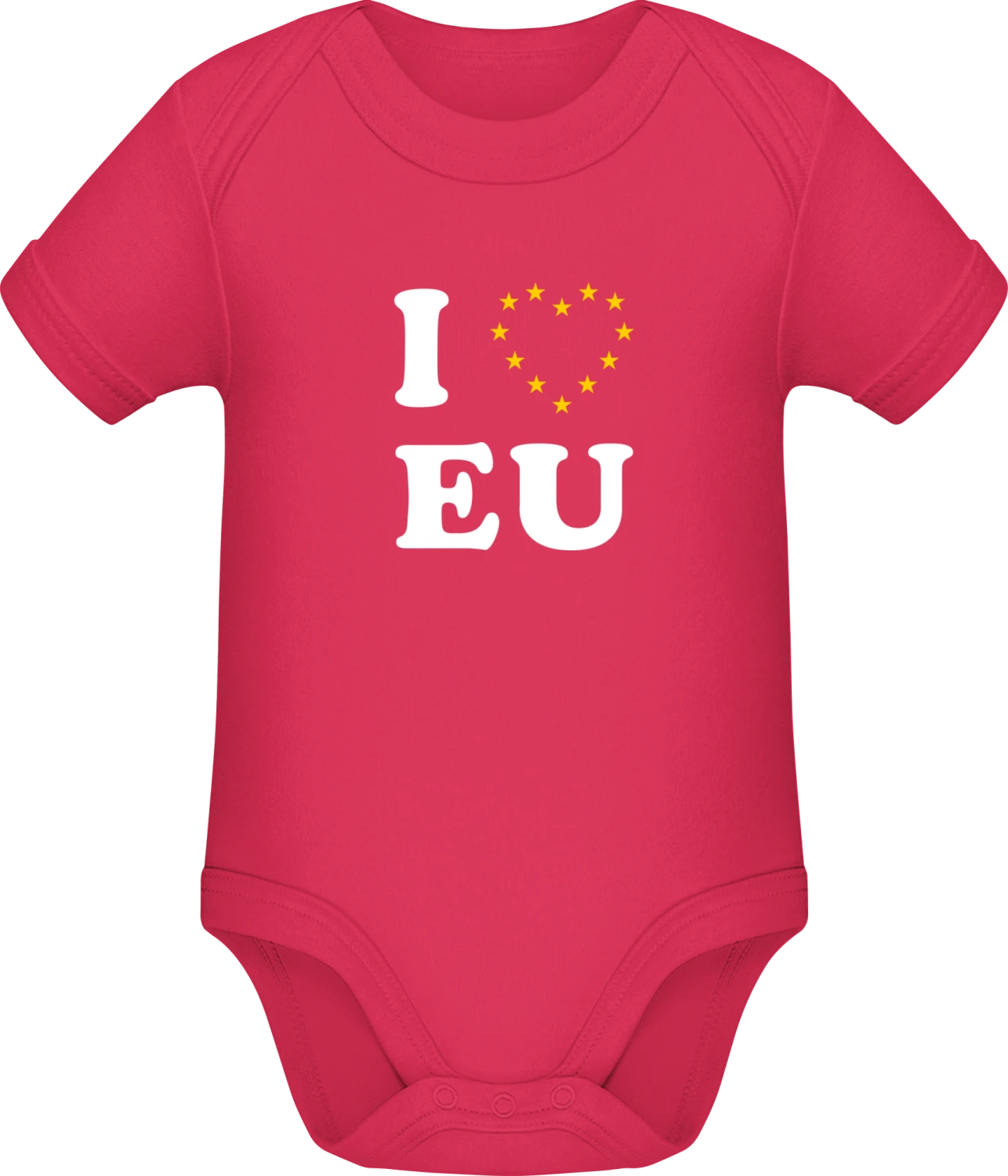 I Love Europa - Sorbet Sonar SSL organic babybodsuit - Front