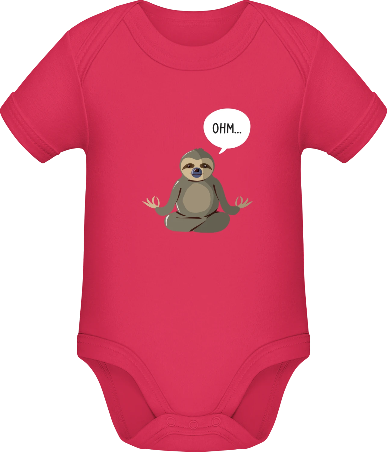 Ohm Sloth - Sorbet Sonar SSL organic babybodsuit - Front