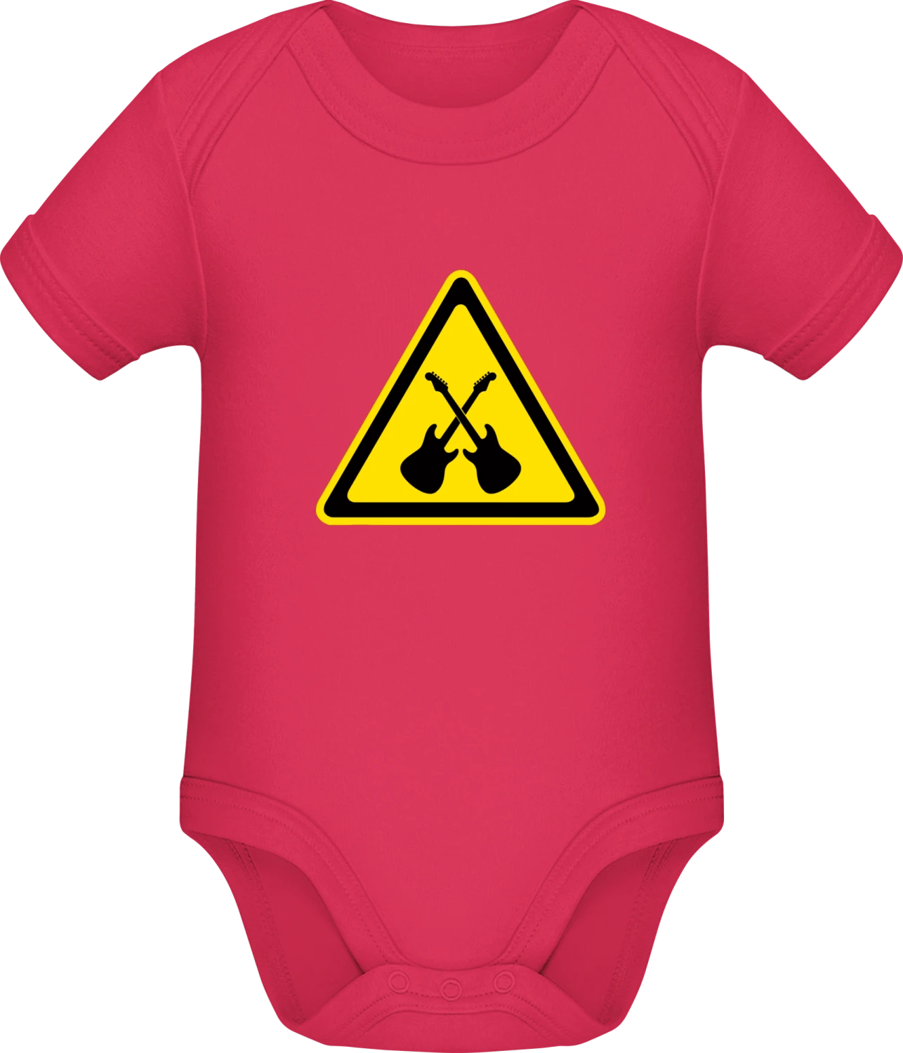 Bass Guitars Crossed - Sorbet Sonar SSL organic babybodsuit - Front