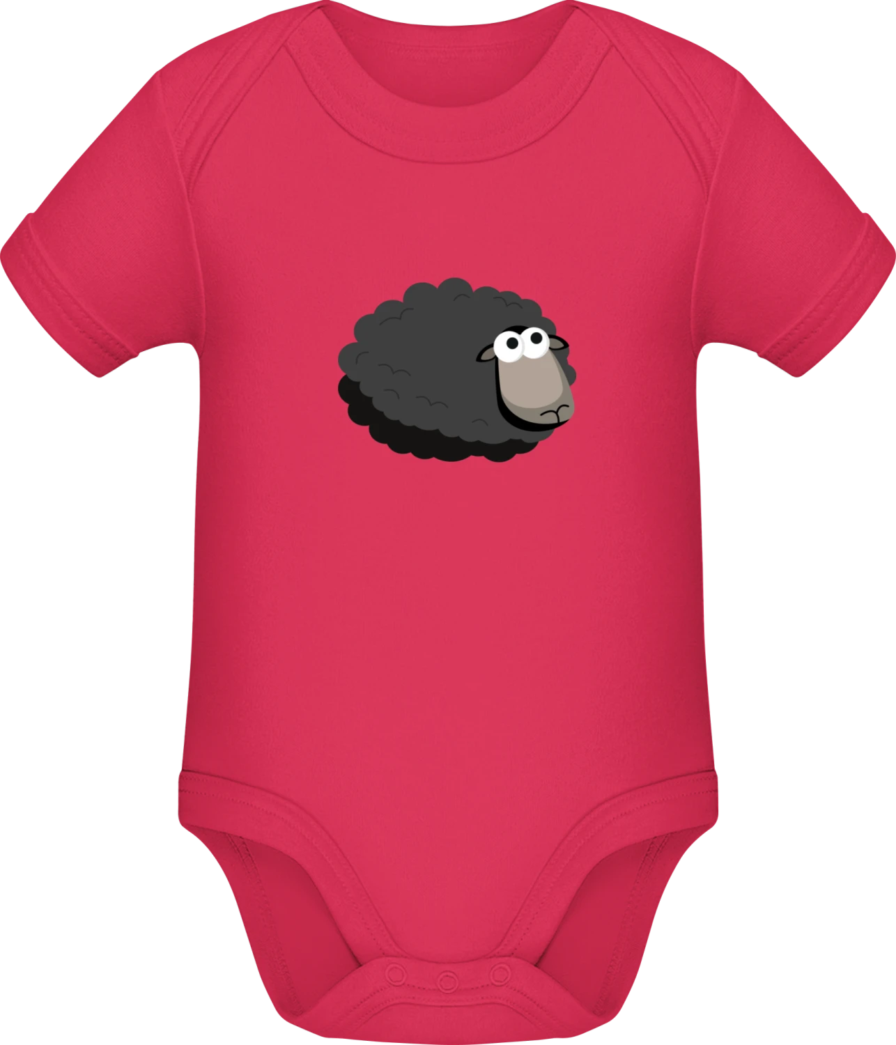 Black Sheep Cute - Sorbet Sonar SSL organic babybodsuit - Front