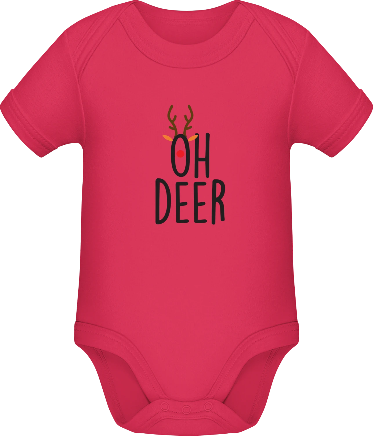 Oh Deer - Sorbet Sonar SSL organic babybodsuit - Front