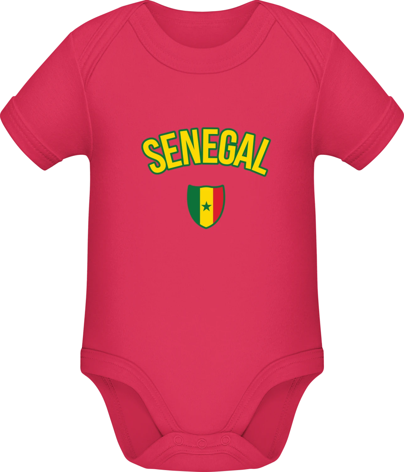 SENEGAL Fan - Sorbet Sonar SSL organic babybodsuit - Front