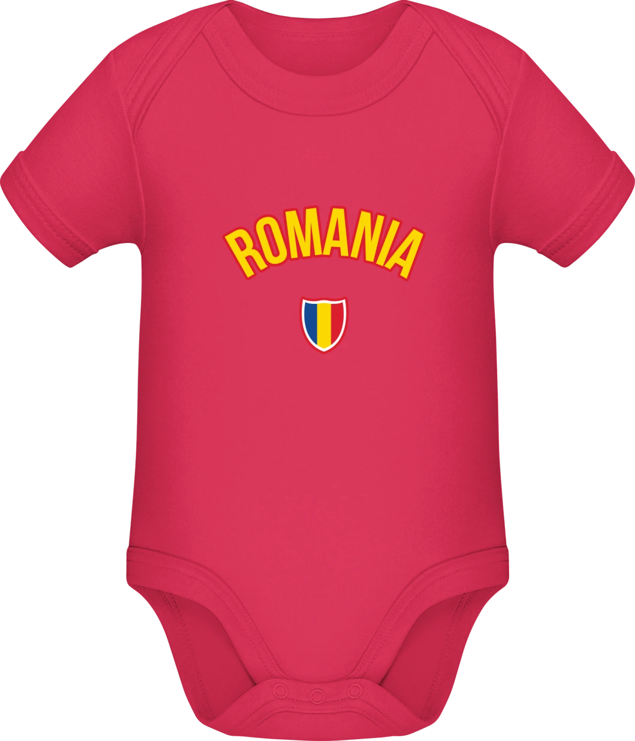 ROMANIA Fotbal Fan - Sorbet Sonar SSL organic babybodsuit - Front