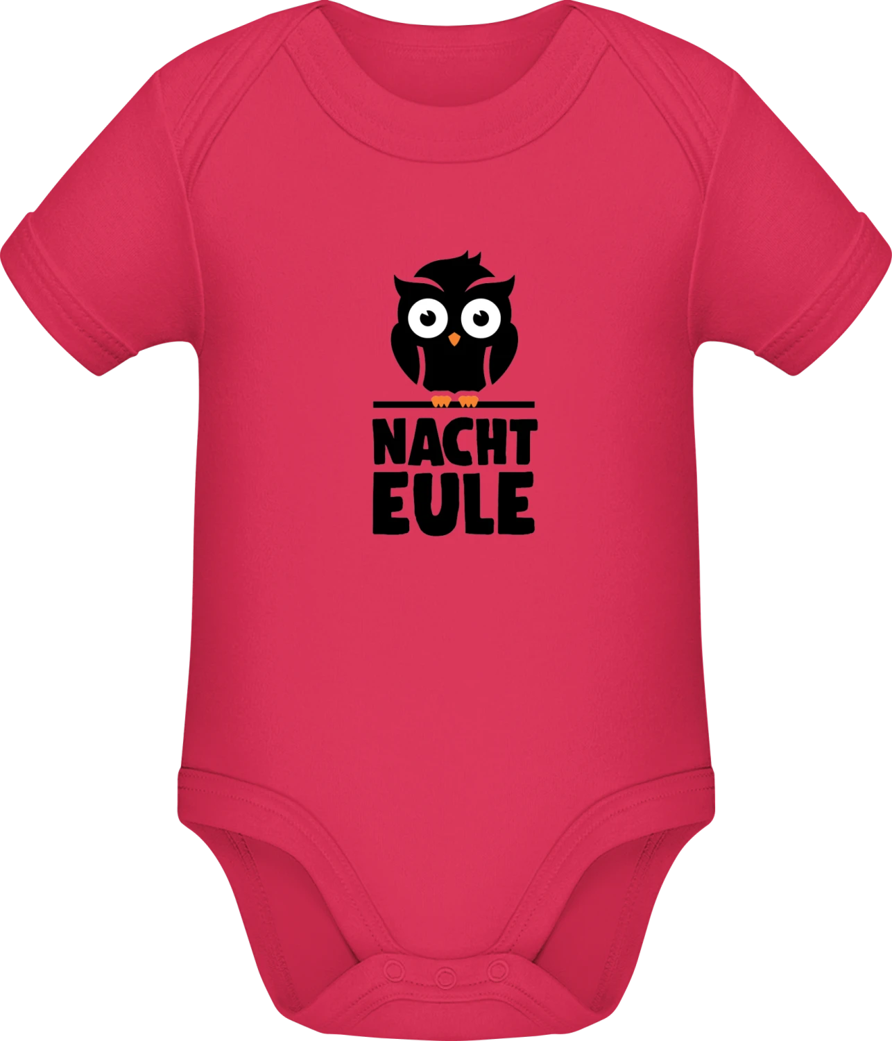 Nacht Eule - Sorbet Sonar SSL organic babybodsuit - Front