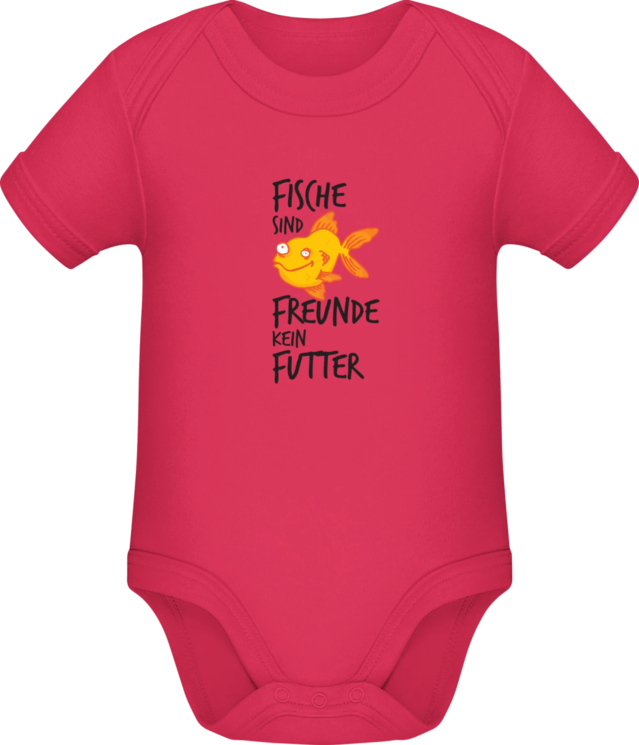 Fische sind Freunde kein Futter - Sorbet Sonar SSL organic babybodsuit - Front