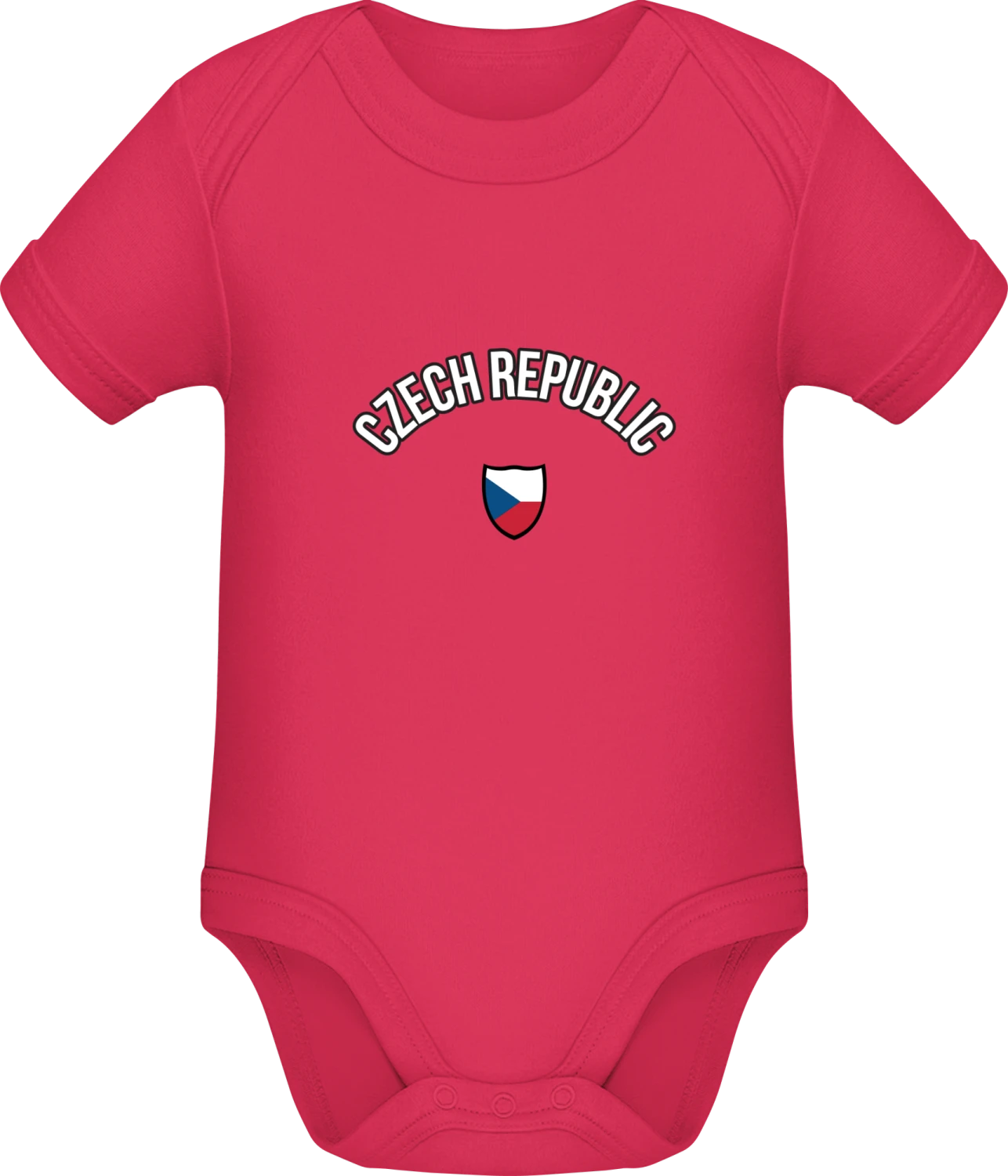 Czech Republic Fan - Sorbet Sonar SSL organic babybodsuit - Front