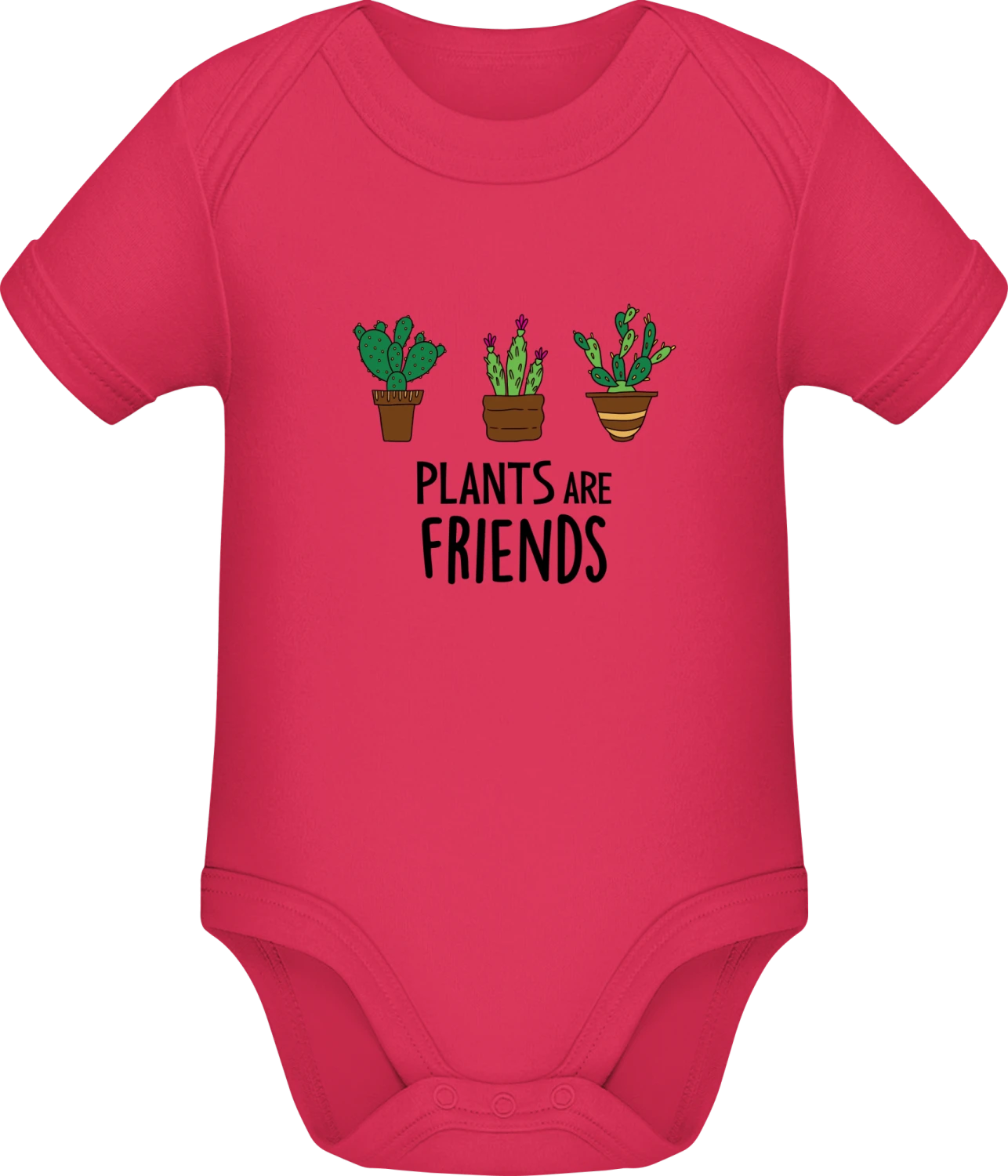 Plants Are Friends - Sorbet Sonar SSL organic babybodsuit - Front