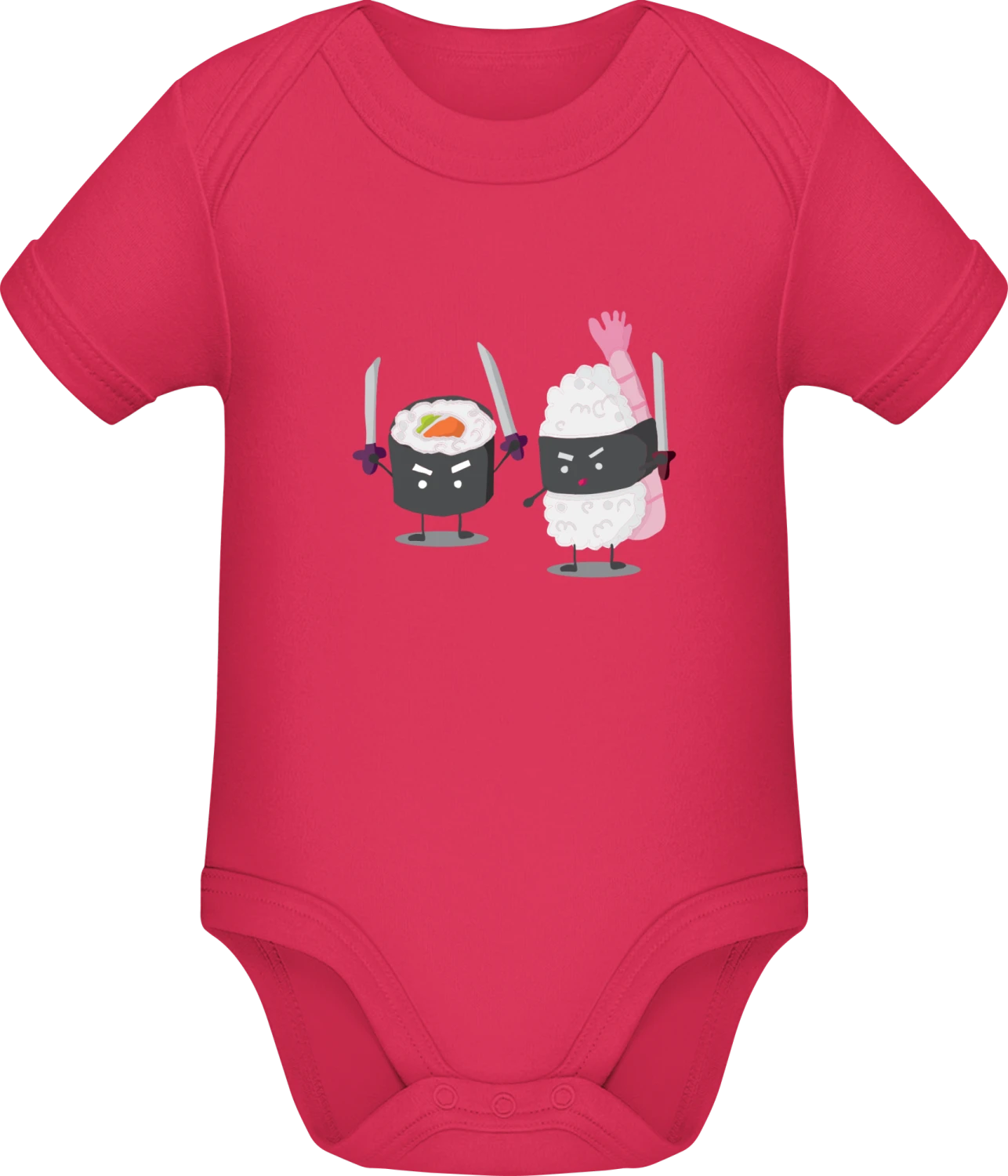 Sushi Ninjas - Sorbet Sonar SSL organic babybodsuit - Front