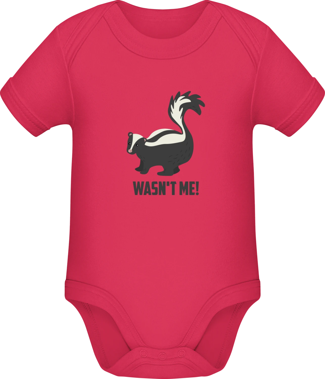 Wasn´t Me Skunk - Sorbet Sonar SSL organic babybodsuit - Front