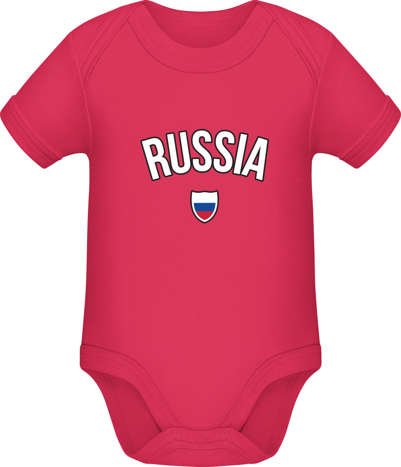 RUSSIA Football Fan - Sorbet Sonar SSL organic babybodsuit - Front