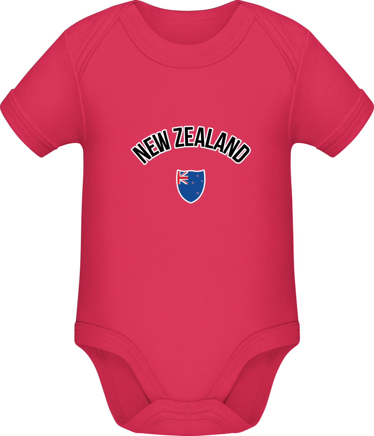 NEW ZEALAND Fan - Sorbet Sonar SSL organic babybodsuit - Front