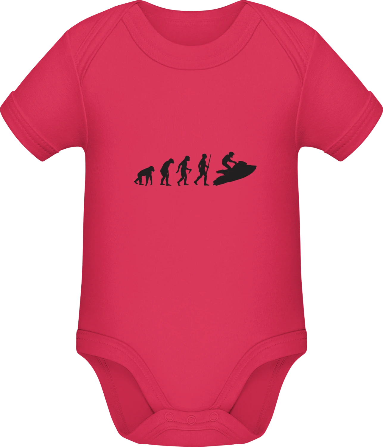 Jet Ski Evolution - Sorbet Sonar SSL organic babybodsuit - Front