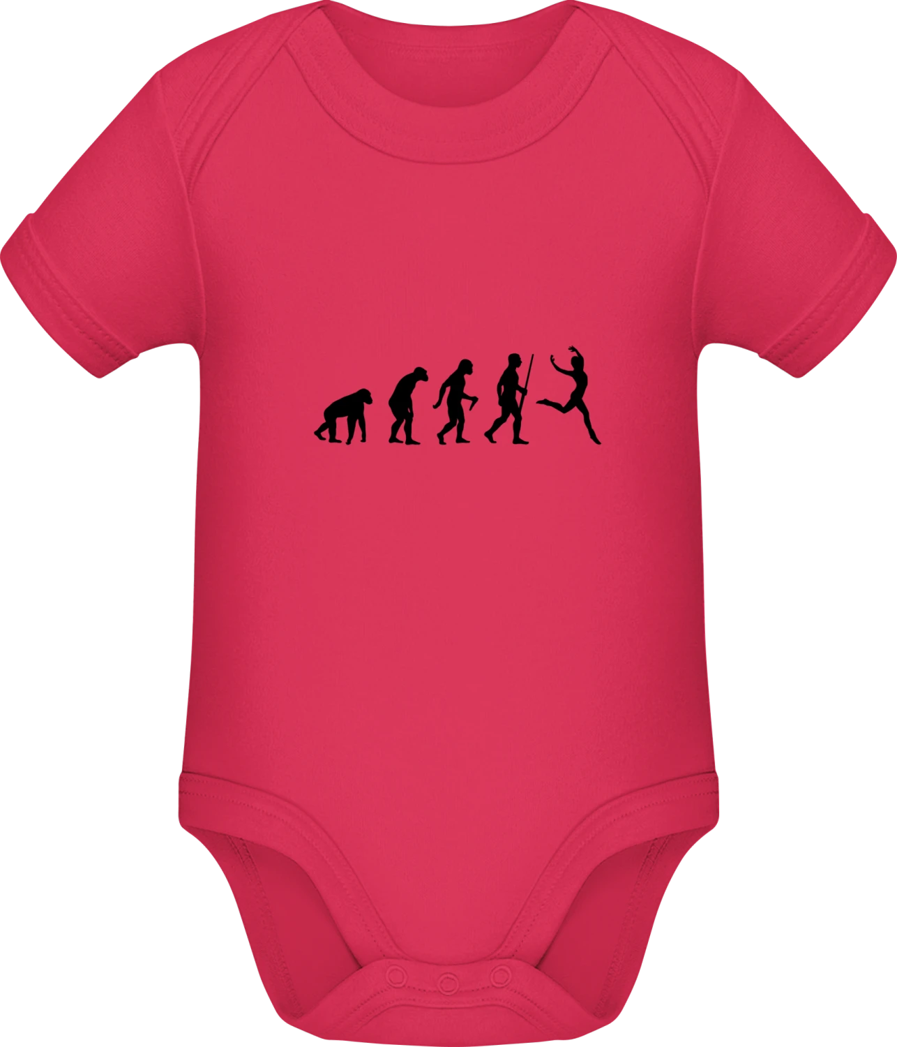 Gymnastics Evolution - Sorbet Sonar SSL organic babybodsuit - Front