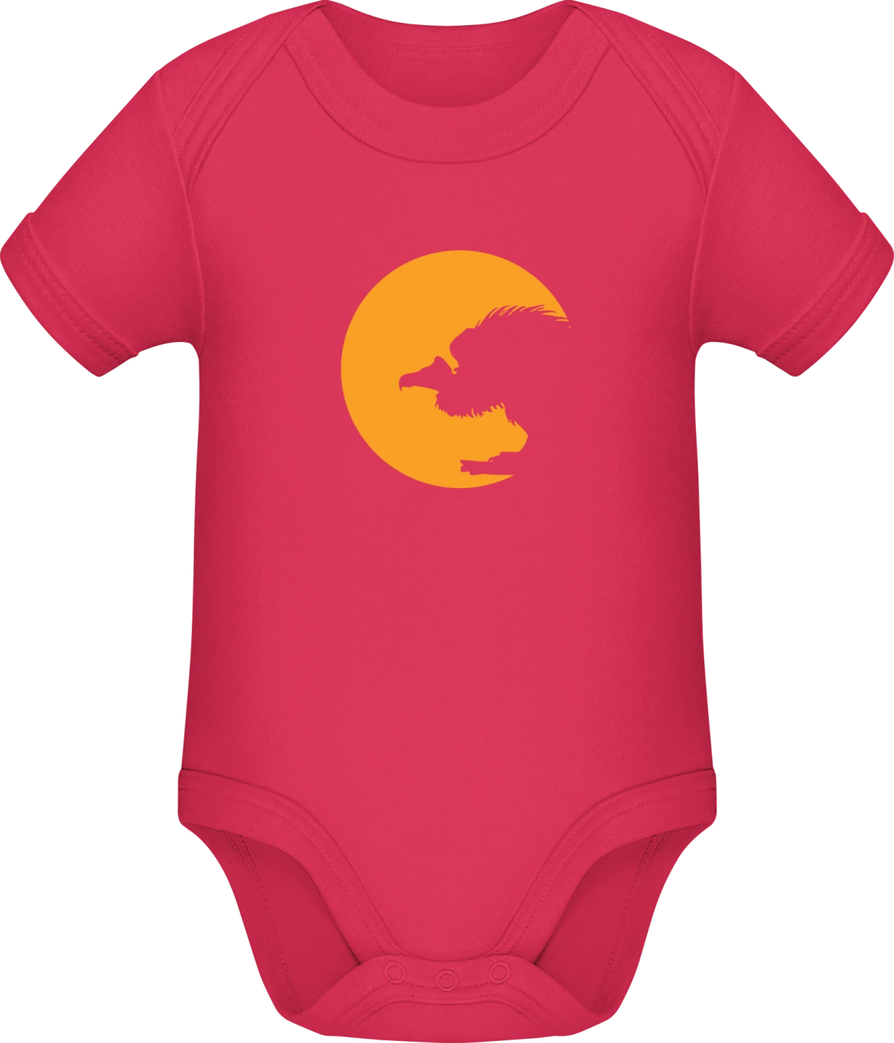 Moonlight Vulture - Sorbet Sonar SSL organic babybodsuit - Front