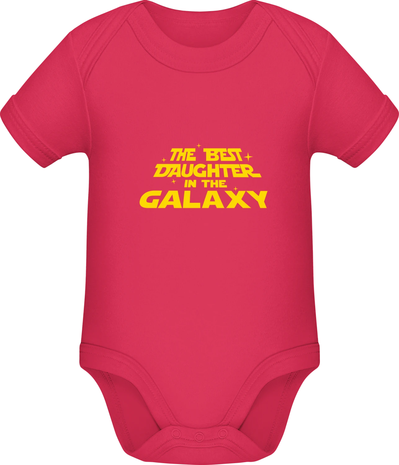 The Best Daughter In The Galaxy - Sorbet Sonar SSL organic babybodsuit - Front