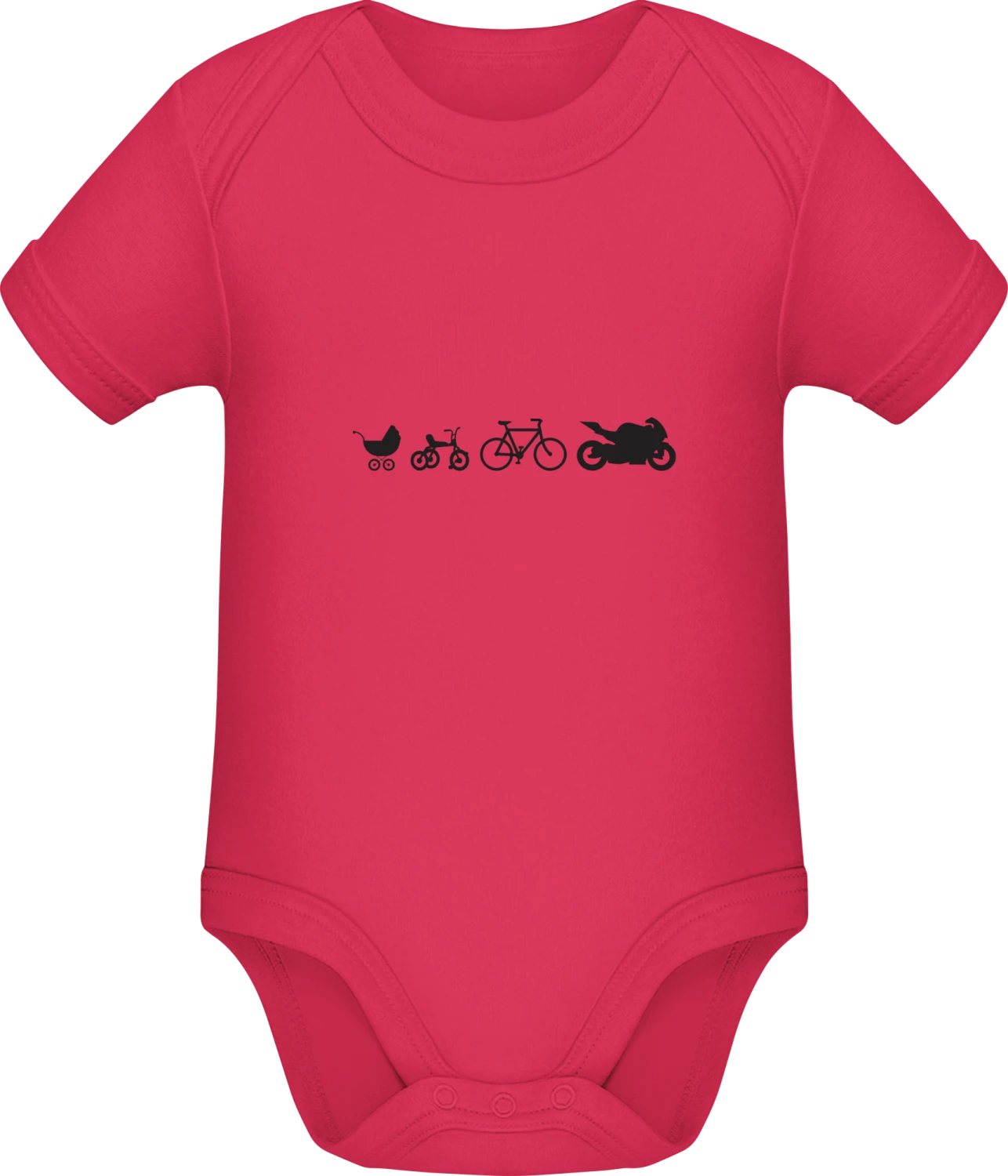 Baby to Biker Evolution - Sorbet Sonar SSL organic babybodsuit - Front