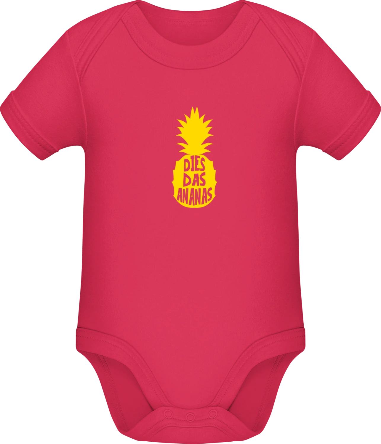 Dies Das Ananas - Sorbet Sonar SSL organic babybodsuit - Front