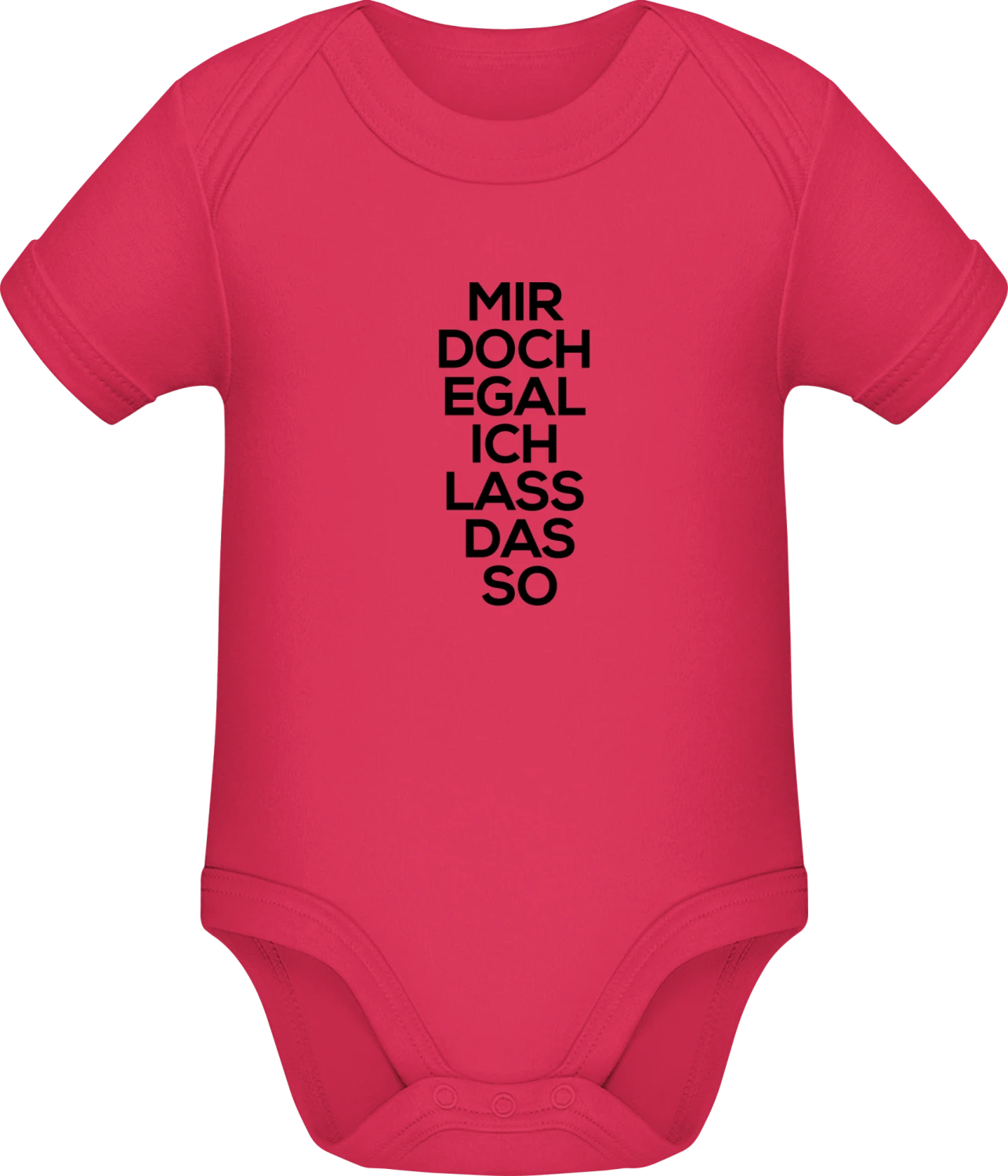 Mir doch egal ich lass das jetzt so - Sorbet Sonar SSL organic babybodsuit - Front