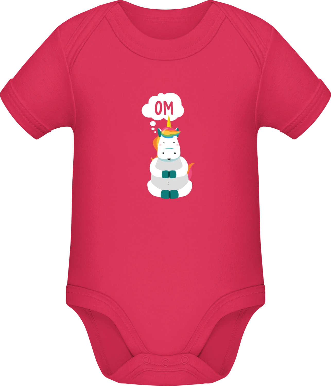 Om Unicorn - Sorbet Sonar SSL organic babybodsuit - Front