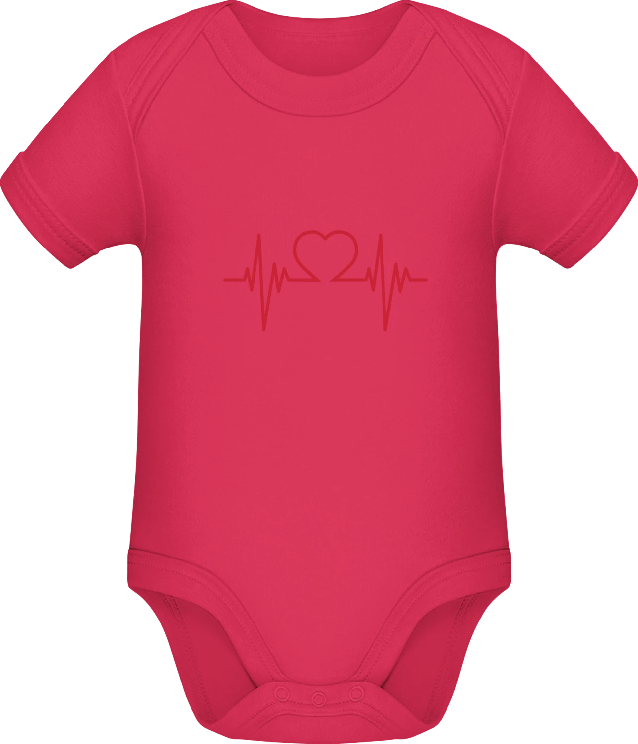 Heart Pulse - Sorbet Sonar SSL organic babybodsuit - Front