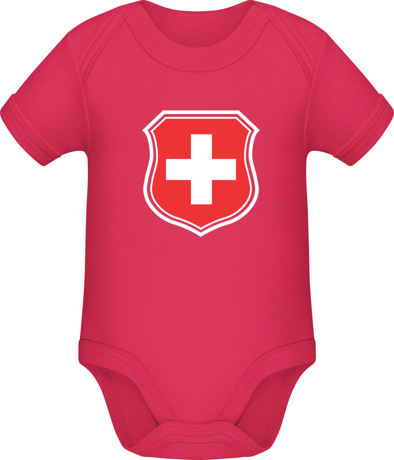 Switzerland Emblem - Sorbet Sonar SSL organic babybodsuit - Front