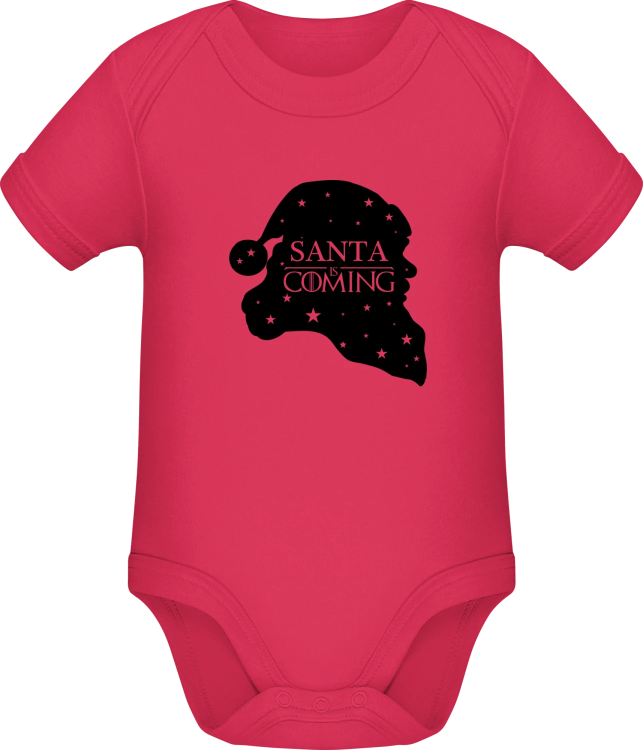 Santa Is Coming - Sorbet Sonar SSL organic babybodsuit - Front