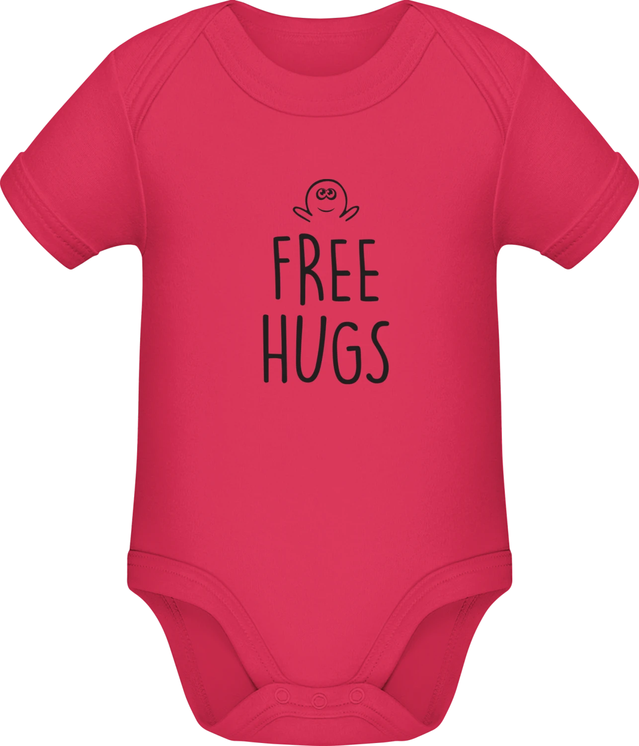 Free Hugs For You - Sorbet Sonar SSL organic babybodsuit - Front