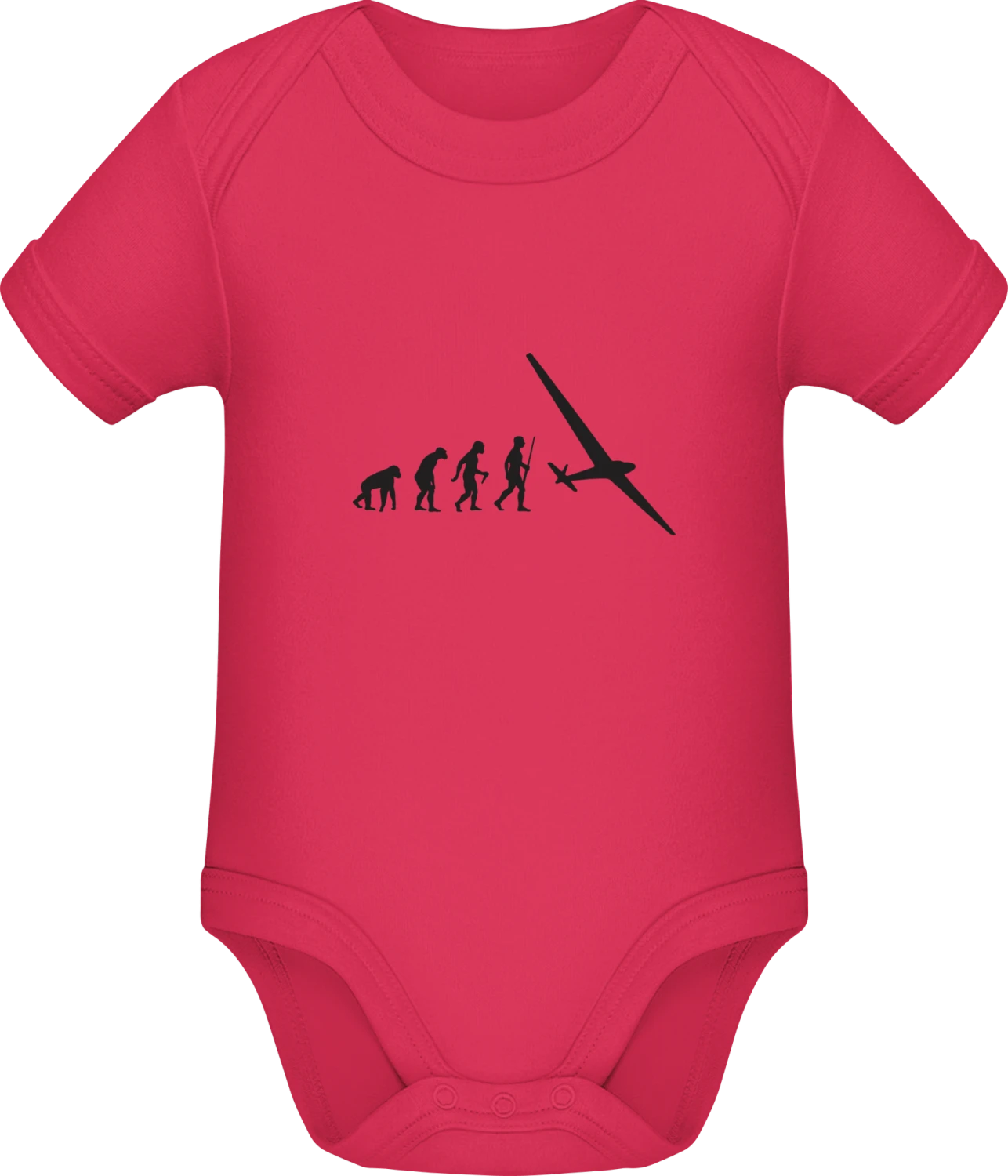 Evolution Of Planes - Sorbet Sonar SSL organic babybodsuit - Front